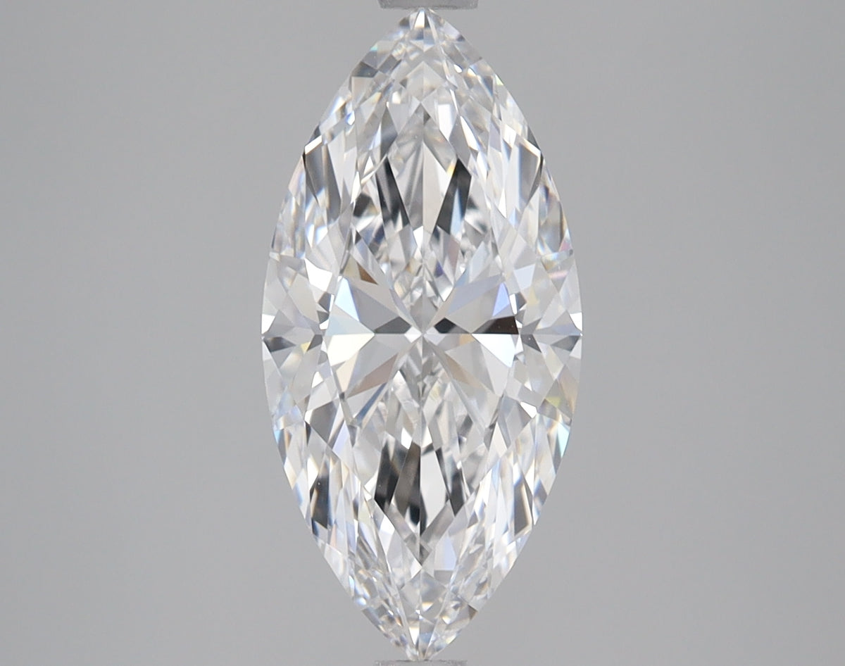 2.5ct Marquise lab-grown diamond, D VVS2