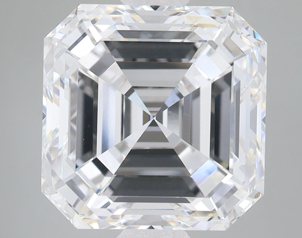 7.09ct Square Emerald lab-grown diamond, E VVS2 – 360° view