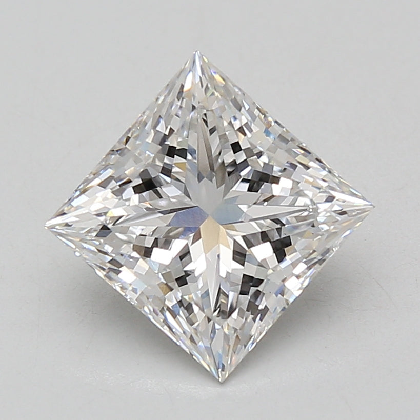 3.04ct Princess lab-grown diamond, D VS1