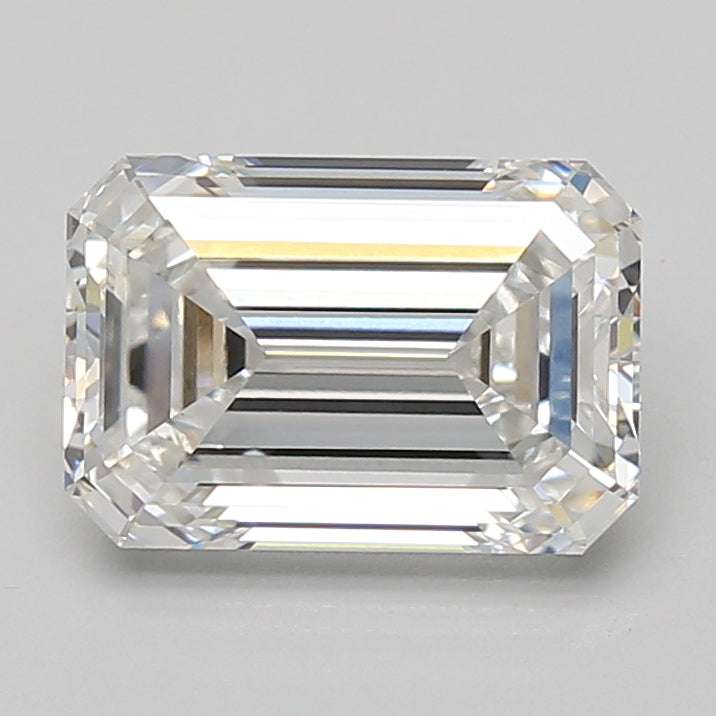 3.09ct Emerald lab-grown diamond, E VVS2 – 360° view