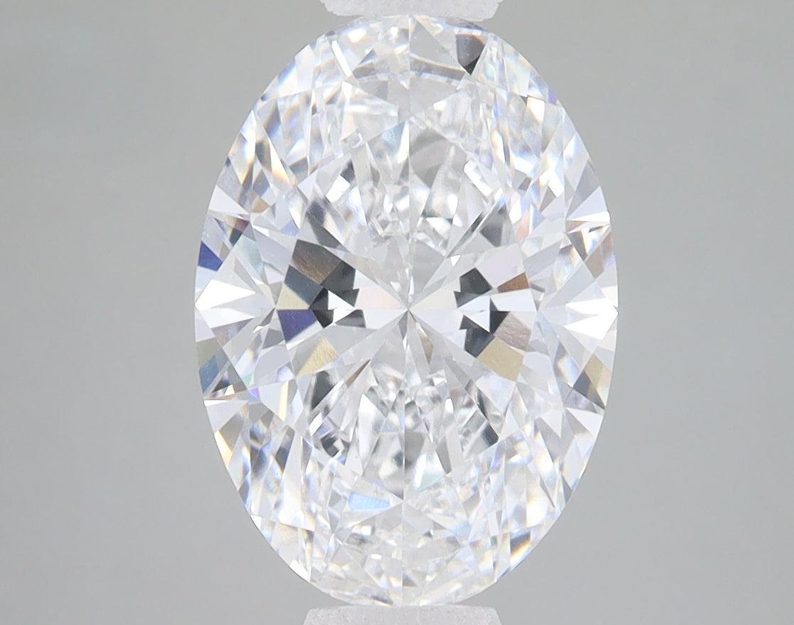 3.05ct Oval lab-grown diamond, D VVS2