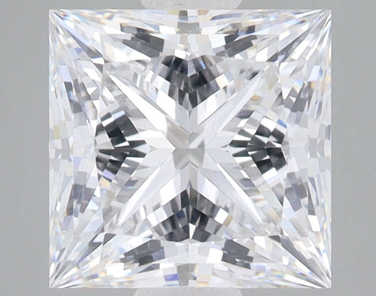 3.09ct Princess lab-grown diamond, E VVS2