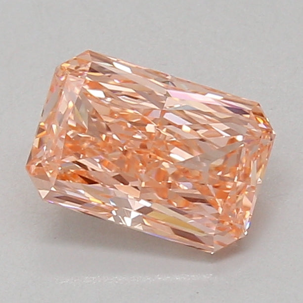 1.5ct Radiant lab-grown diamond, Fancy Vivid Pink, VVS1