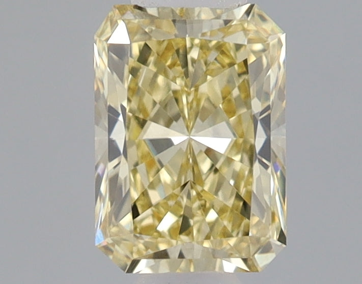 0.5ct Radiant lab-grown diamond, Fancy Vivid Yellow, VS1