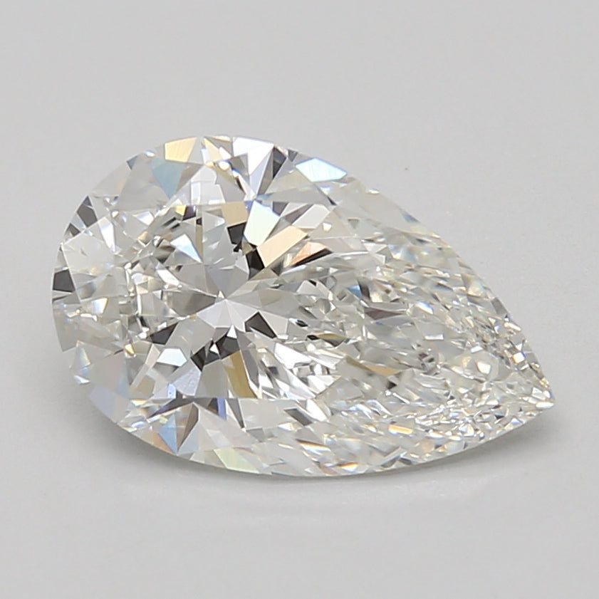 3ct Pear lab-grown diamond, F VVS2