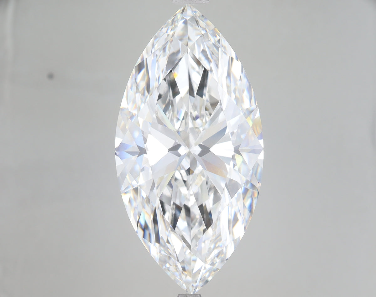14.09ct Marquise lab-grown diamond, F VVS2