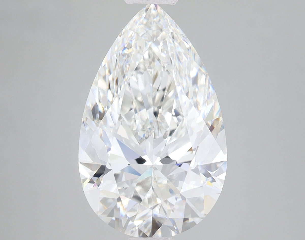 5.08ct Pear lab-grown diamond, F VVS2
