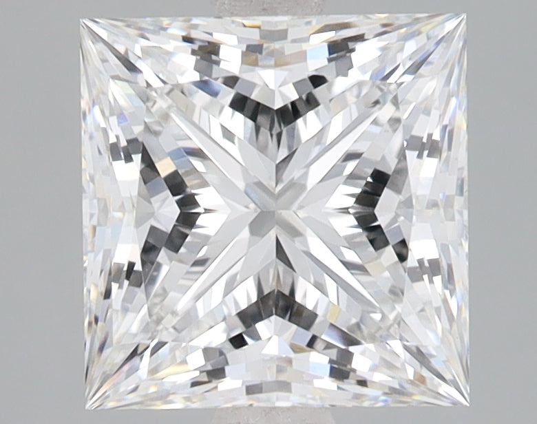 2.89ct Princess lab-grown diamond, F VVS2