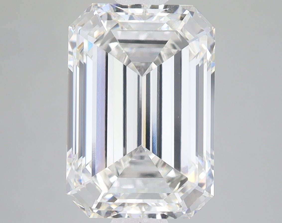 5.26ct Emerald lab-grown diamond, F VVS2
