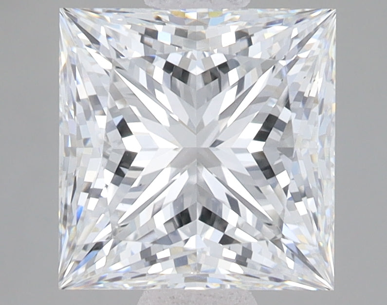 3.07ct Princess lab-grown diamond, F VS1