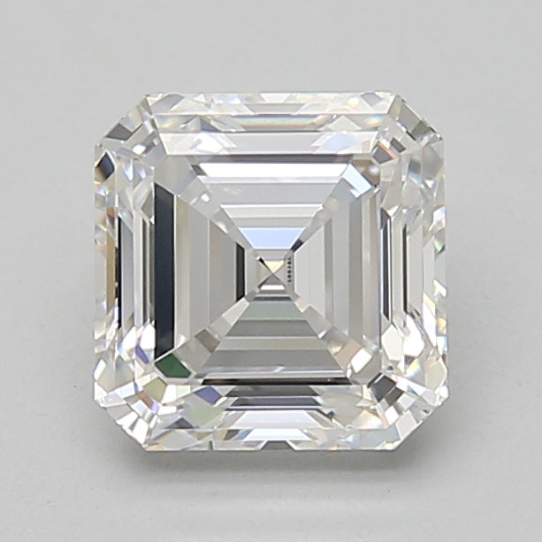 2.08ct Square Emerald lab-grown diamond, D VVS2