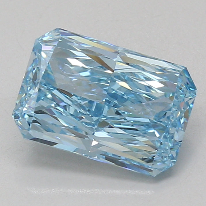 3.02ct Radiant lab-grown diamond, Fancy Vivid Blue, VS1