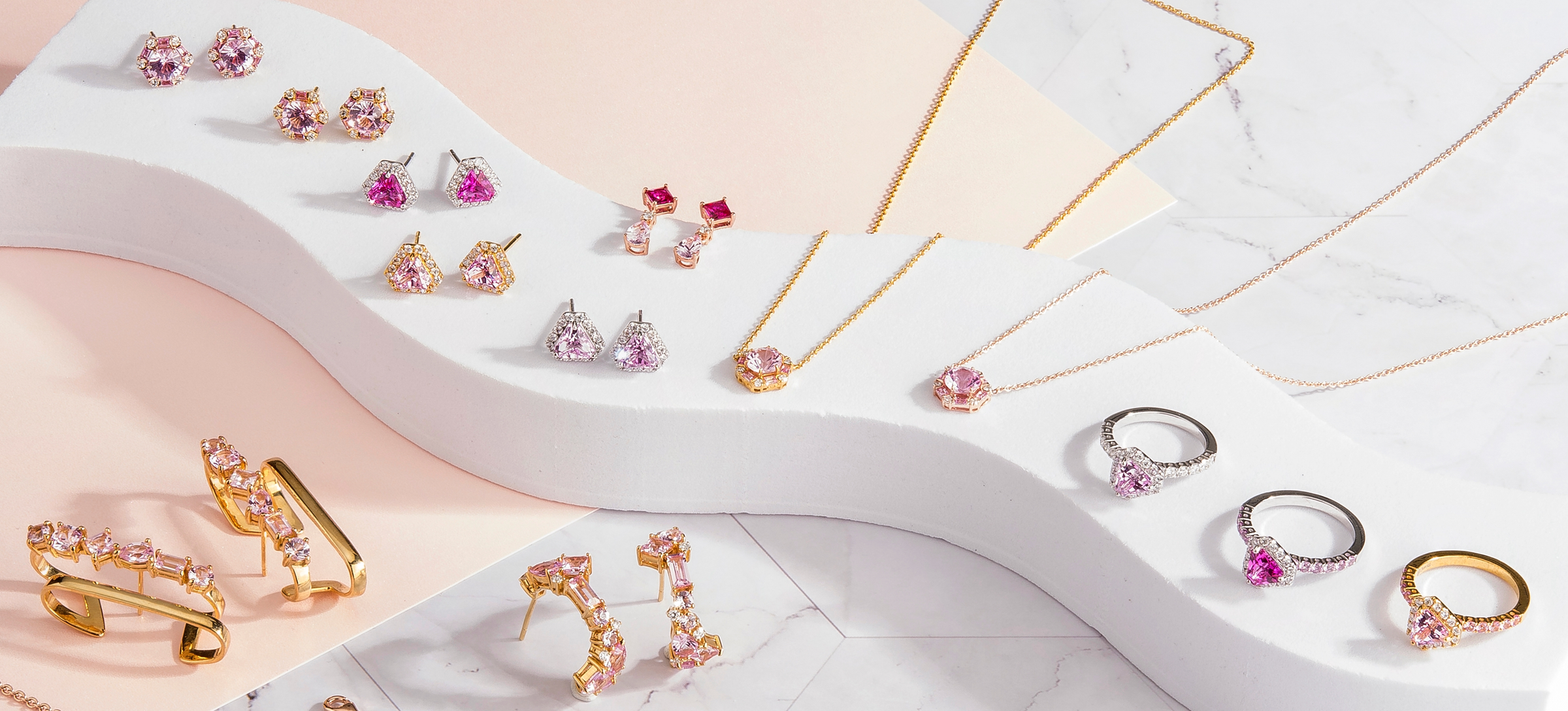 Pink sapphire pieces – Juvetti