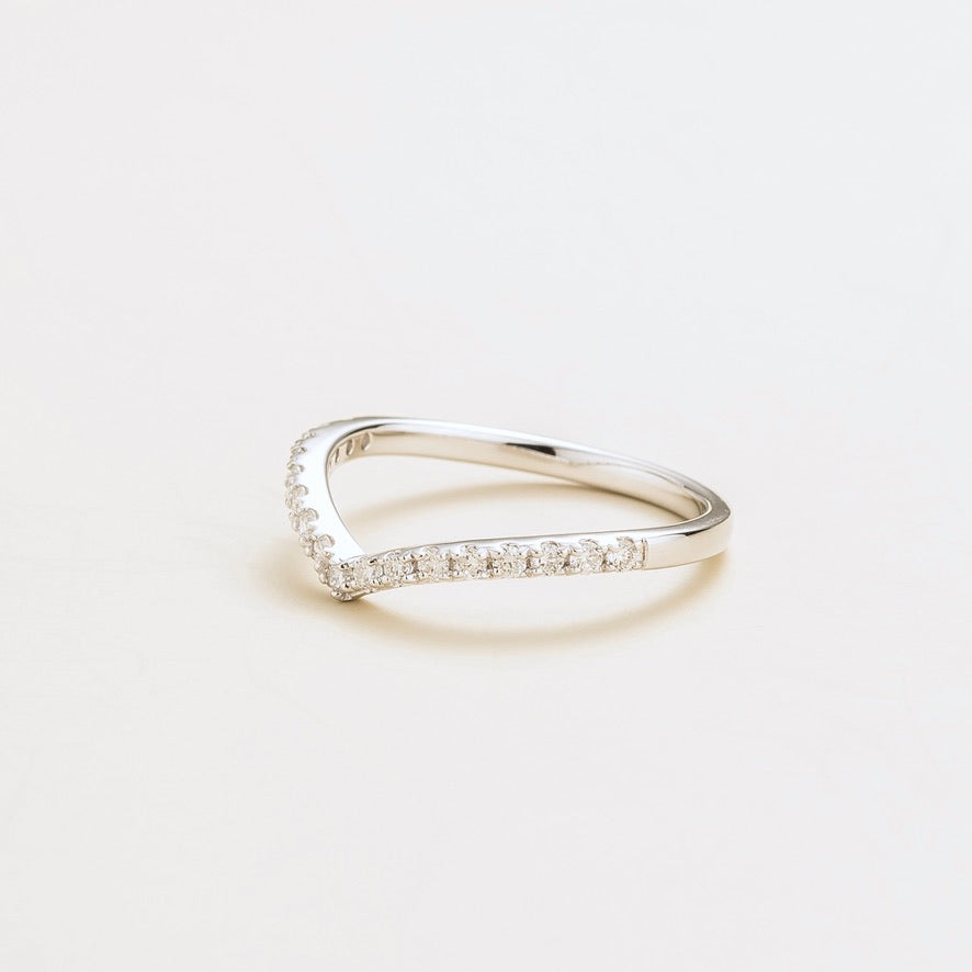 Kasso White Gold Ring Set With Diamond