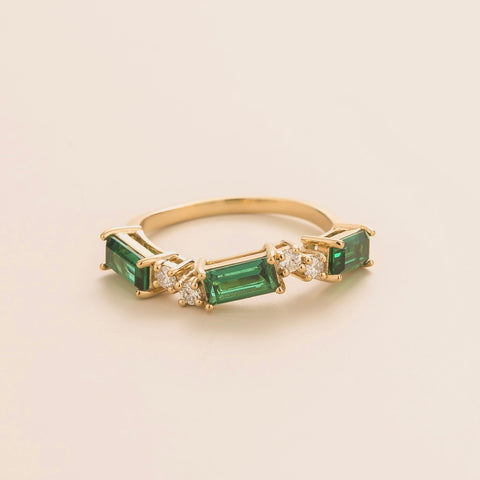 Emerald Earrings Juvetti Jewellery London Serene White Gold Earrings Set With Emerald