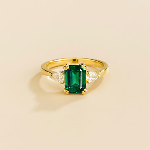 Emerald Earrings Juvetti Jewellery London Serene White Gold Earrings Set With Emerald