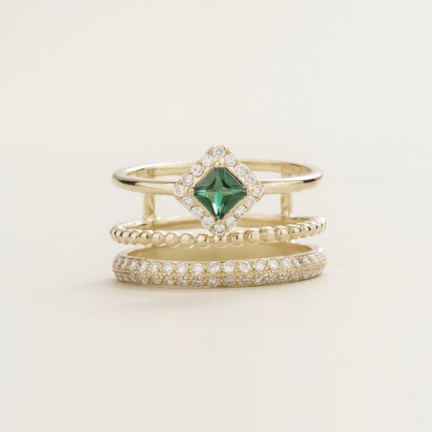 Emerald Earrings Juvetti Jewellery London Serene White Gold Earrings Set With Emerald