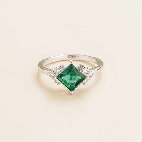 Emerald Earrings Juvetti Jewellery London Serene White Gold Earrings Set With Emerald
