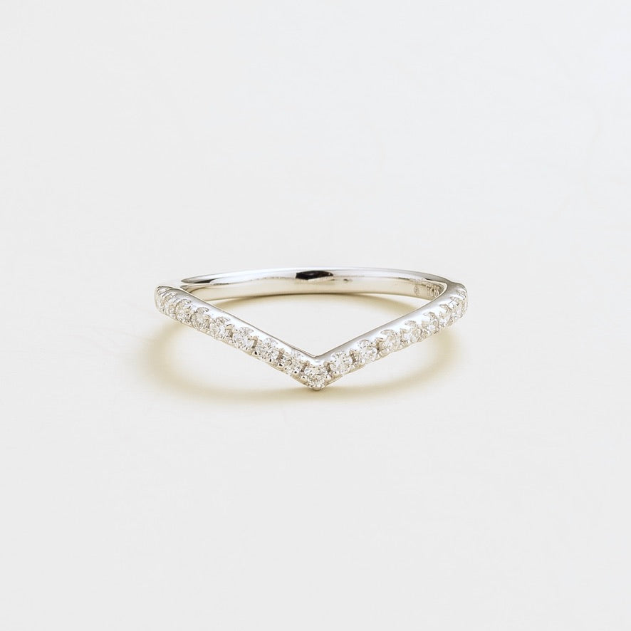 Kasso White Gold Ring Set With Diamond
