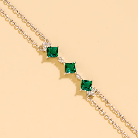Emerald Earrings Juvetti Jewellery London Serene White Gold Earrings Set With Emerald
