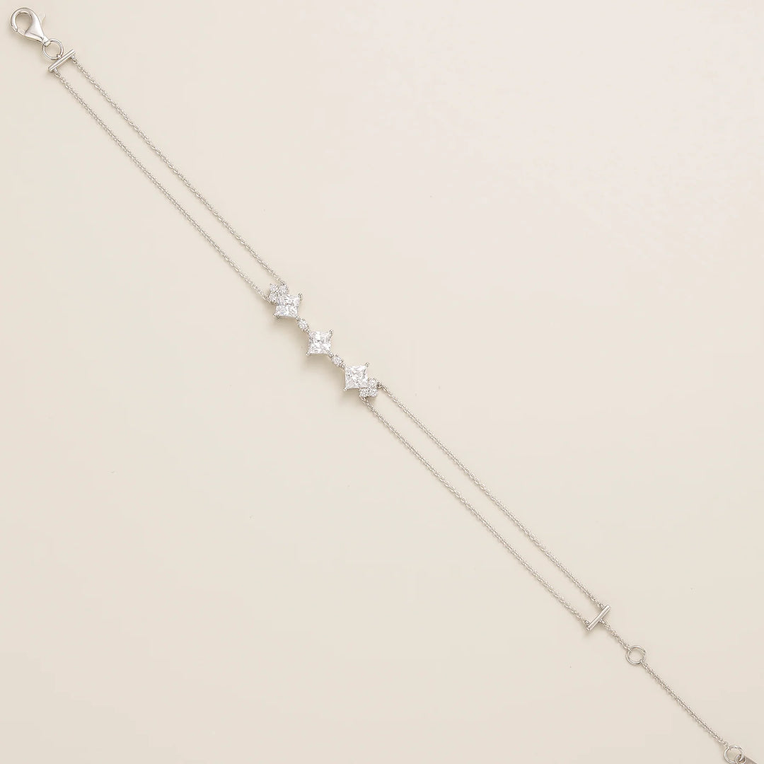 Forma white gold bracelet in Diamonds Bespoke Jewellery From London UK