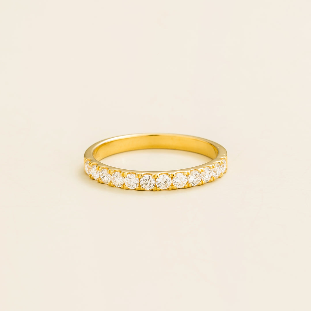 Salto gold ring set with Diamond