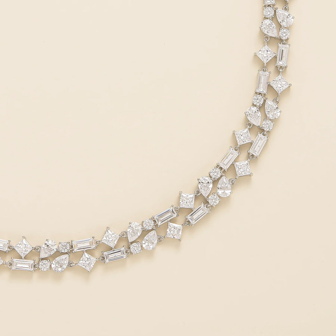 Lago Rosa white gold necklace set with Diamond Best London Jewellery Store