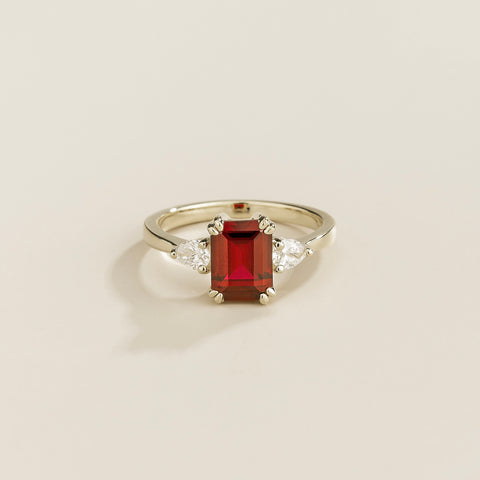 Emerald Earrings Juvetti Jewellery London Ailes White Gold Ring Ruby and Diamonds