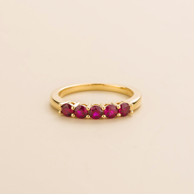 Paro Ring In Ruby Set In Gold Juvetti Jewellery London Uk