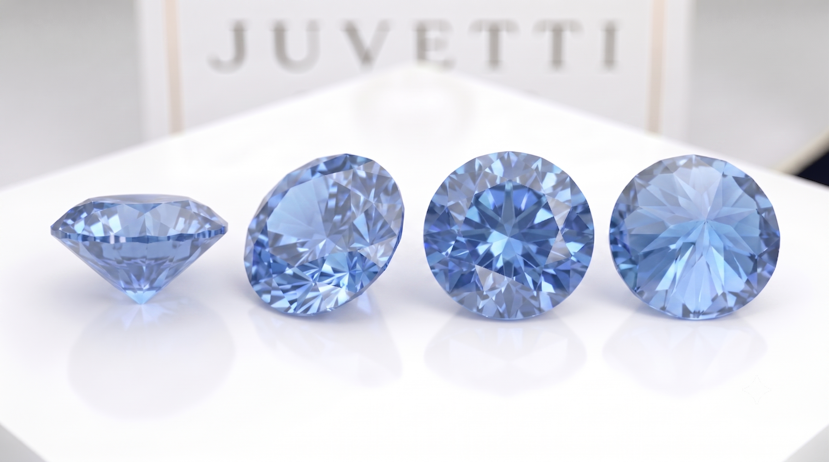 Pastel Blue Sapphire – Round Brilliant Cut