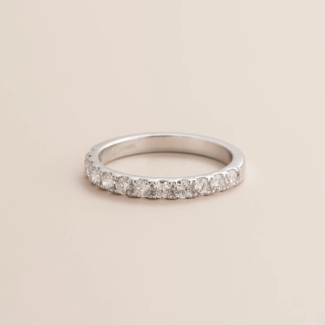 Salto White Gold Ring Set With Diamond By Bespoke Jewellery London UK
