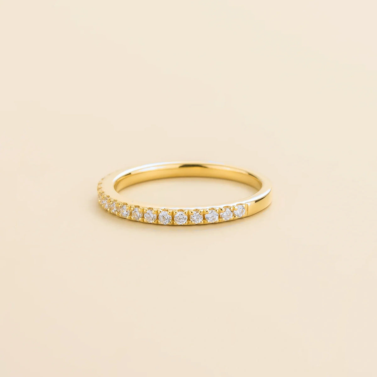 Stacy Diamond Half Eternity Ring in Gold