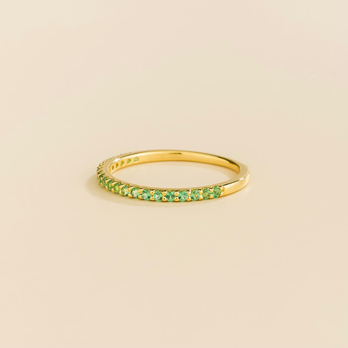 Stacy Gold Ring Set With Emerald from London