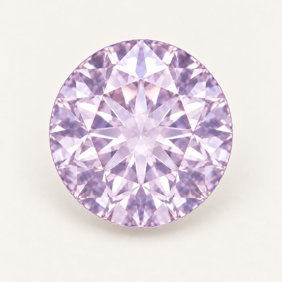 Lavender lab-grown spinel, round cut