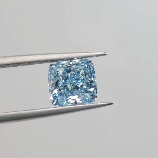Cushion Blue Diamond