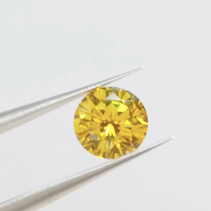 Round Yellow Diamond