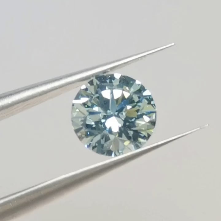 Round Blue Diamond