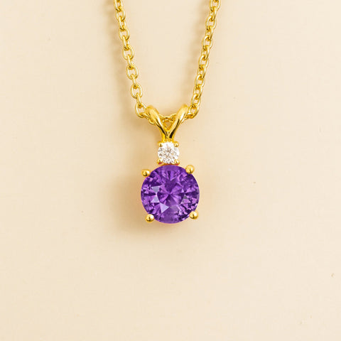 Joie Round Purple Sapphire and Diamond Drop Pendant Necklace In Gold Joie Round Purple Sapphire and Diamond Drop Pendant Necklace In Gold Joie Round Purple Sapphire and Diamond Drop Pendant Necklace In Gold Joie Round Purple Sapphire and Diamond Drop Pendant Necklace In Gold