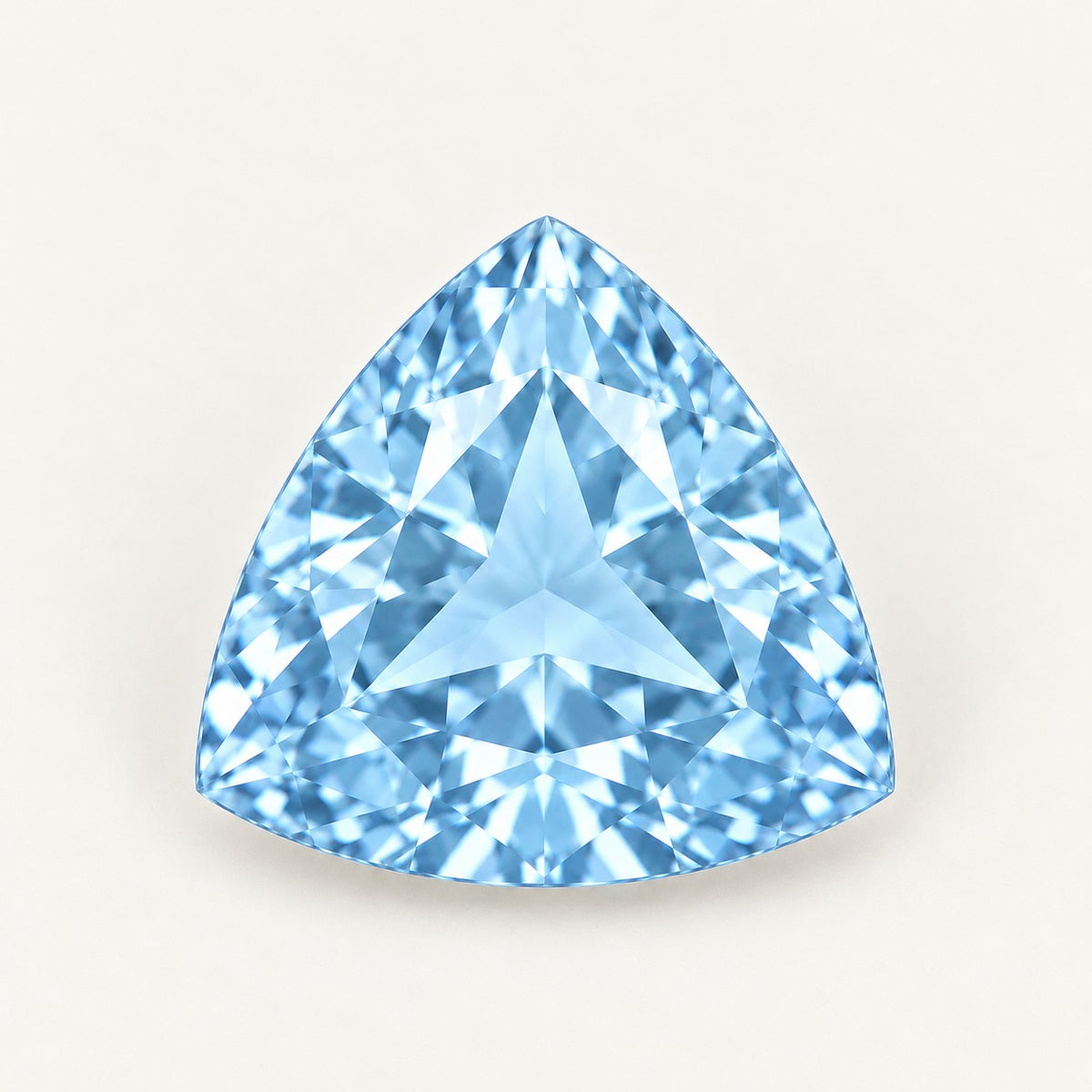 Sky blue lab-grown spinel, trillion cut
