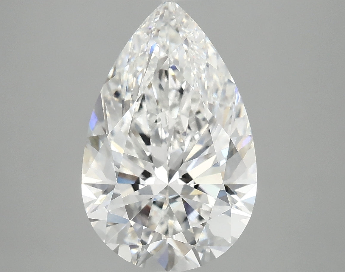 IGI certificate for 4.09ct Pear lab-grown diamond, E VVS2
