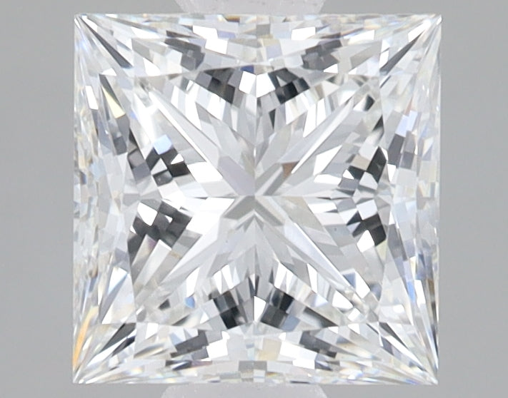 2.08ct Princess lab-grown diamond, F VVS2