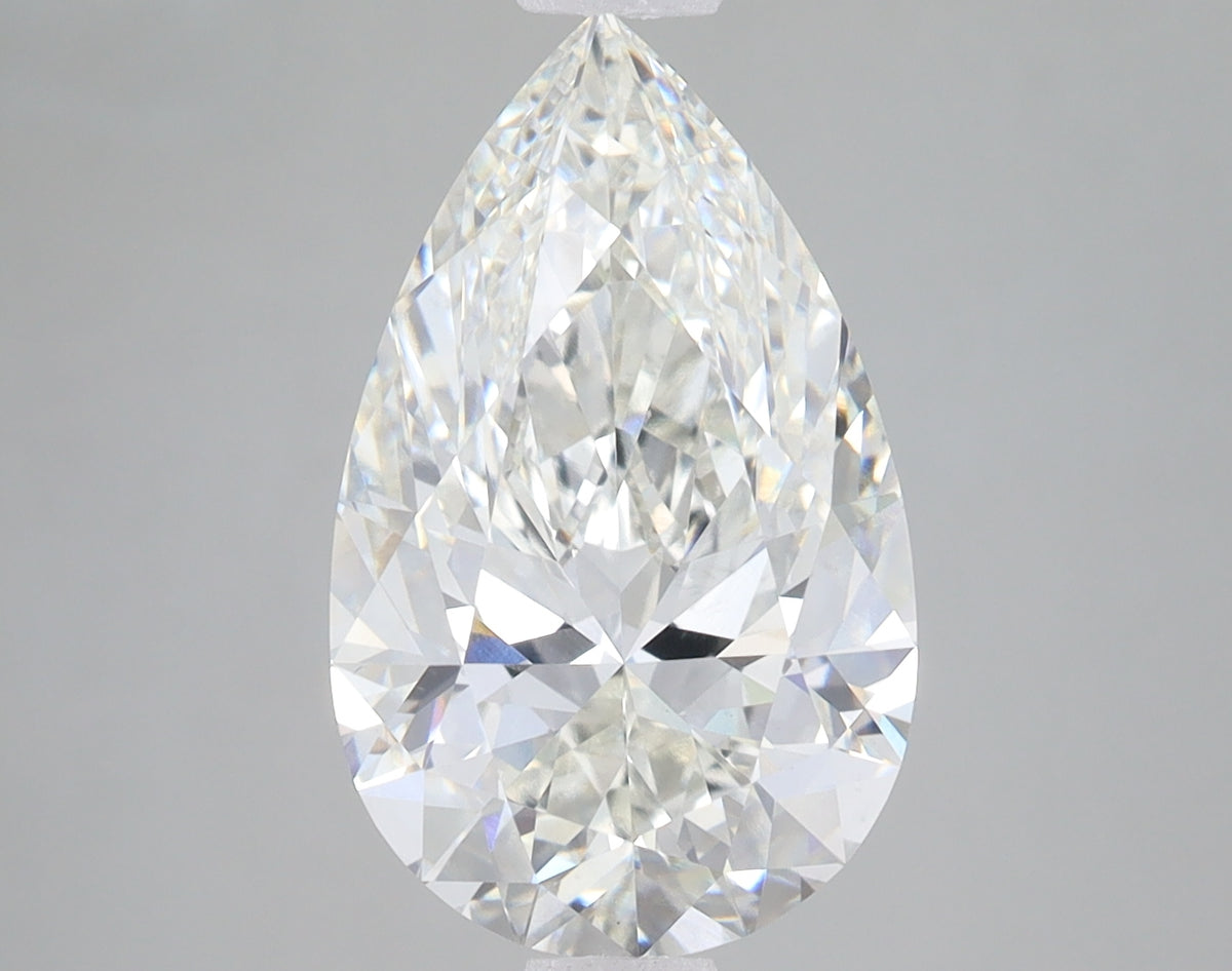 4.18ct Pear lab-grown diamond, F VS1