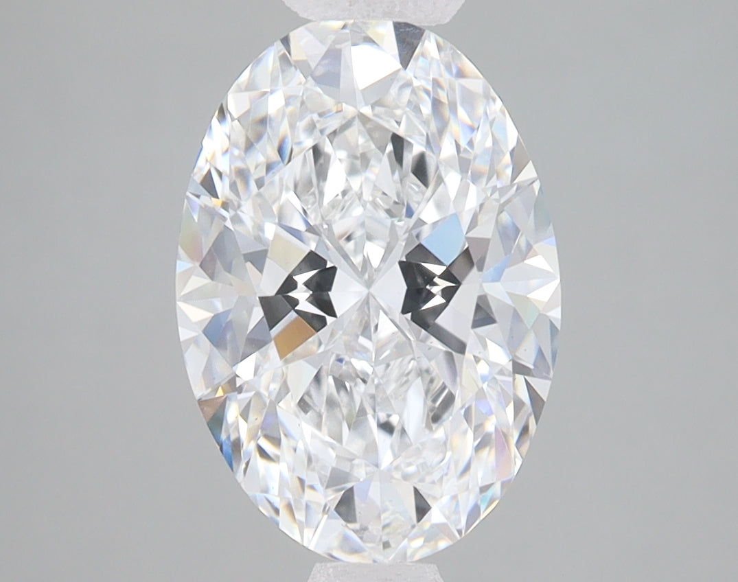 2.59ct Oval lab-grown diamond, E VS2