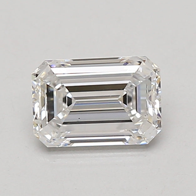 1.1ct Emerald lab-grown diamond, D VS1