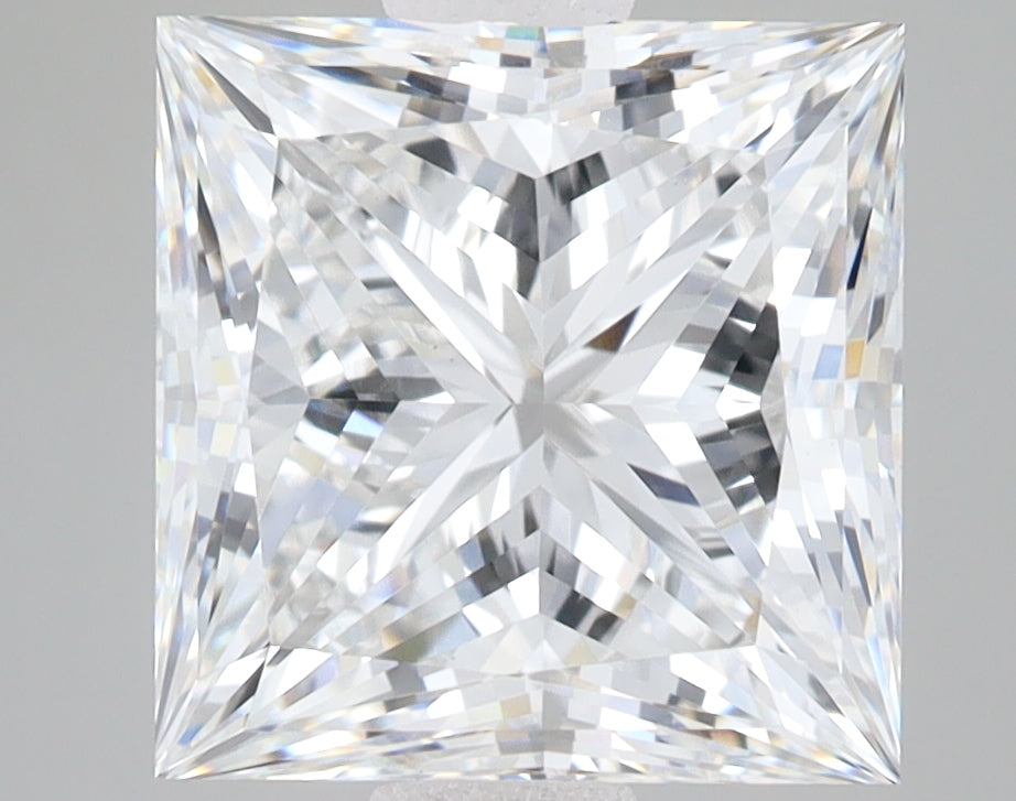 5.1ct Princess lab-grown diamond, E VVS2