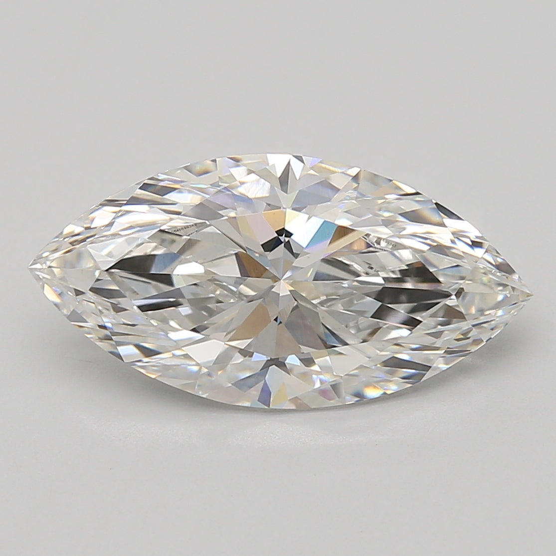 5.08ct Marquise lab-grown diamond, E VVS2 – 360° view
