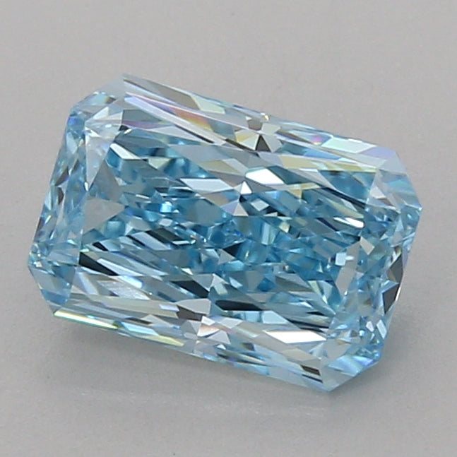 2.09ct Radiant lab-grown diamond, Fancy Vivid Blue, VVS2
