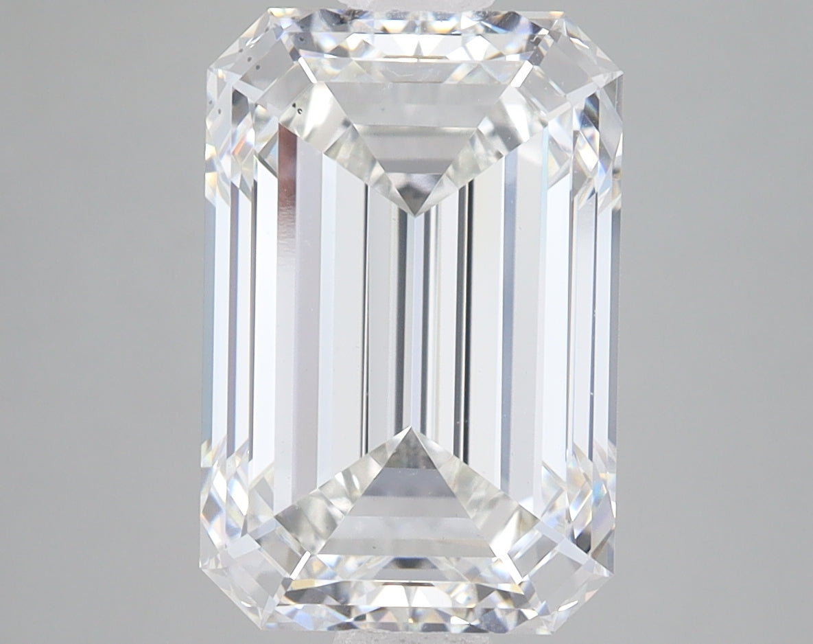 6.03ct Emerald lab-grown diamond, F VS2