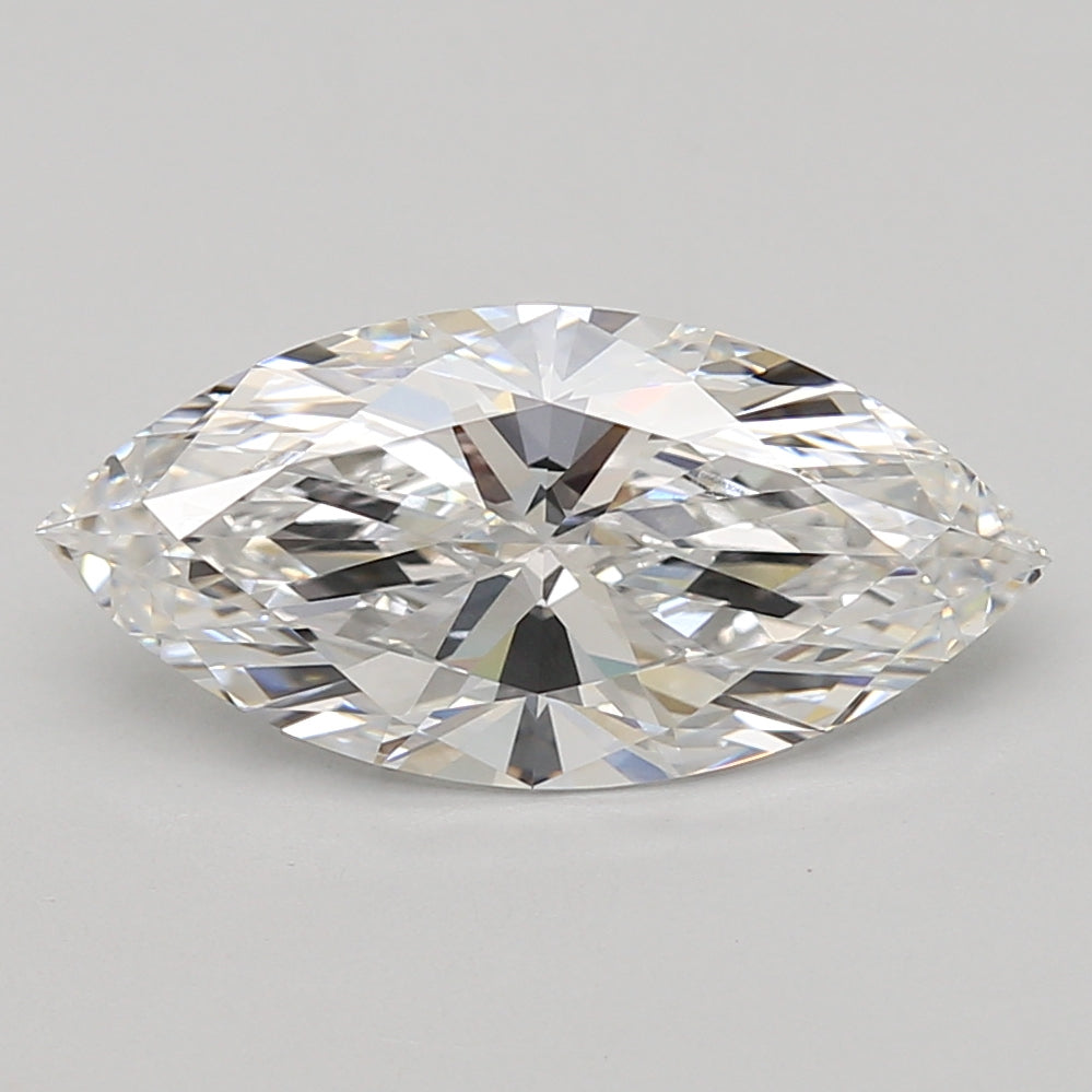 3.09ct Marquise lab-grown diamond, D VVS2