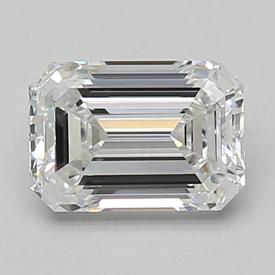 1.44ct Emerald lab-grown diamond, D VVS2 – 360° view